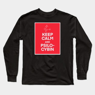 Keep calm and Psilocybin chemical shirt Long Sleeve T-Shirt